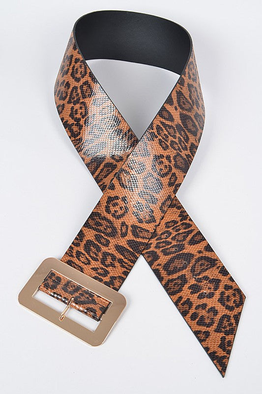 Plus Size Leopard Print Fashion Belt