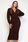 Mya Cable Knit Midi Dress