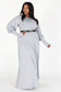 Long bubble sleeves Maxi Dress - Cori Beautique Collection