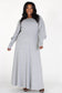 Long bubble sleeves Maxi Dress - Cori Beautique Collection