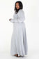 Long bubble sleeves Maxi Dress - Cori Beautique Collection